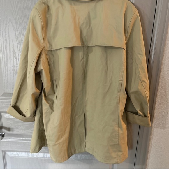 ESPRIT women’s 1X Beige Rain Coat Outerwear - Picture 9 of 9